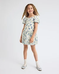 Girls Mommy And Me Floral Bubble Dress