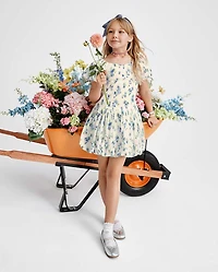 Girls Mommy And Me Floral Bubble Dress
