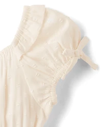 Robe à pois et volants pour filles