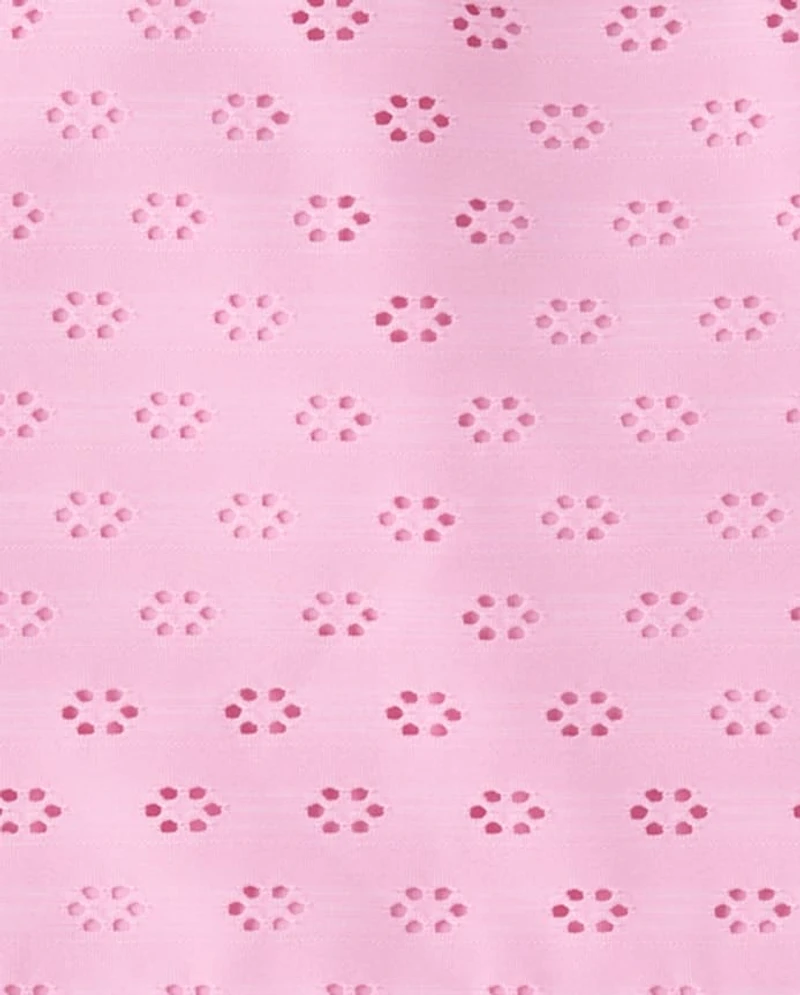 Girls Ruffle Eyelet Tankini Swimsuit