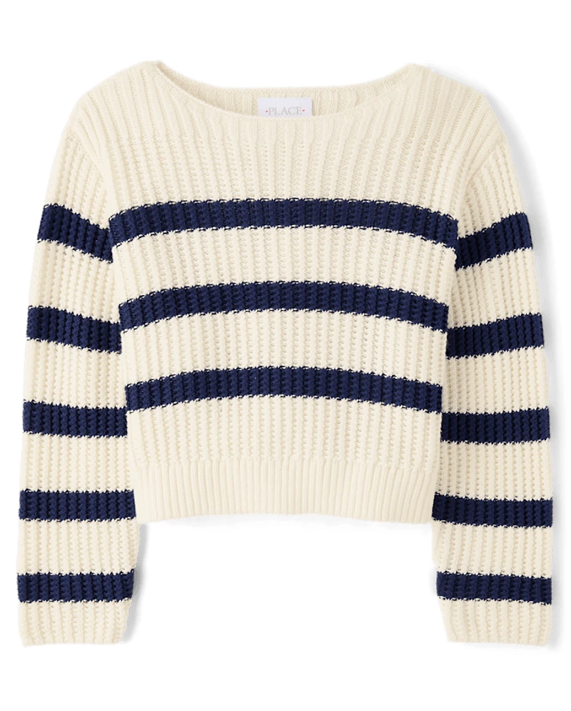 Girls Striped Sweater