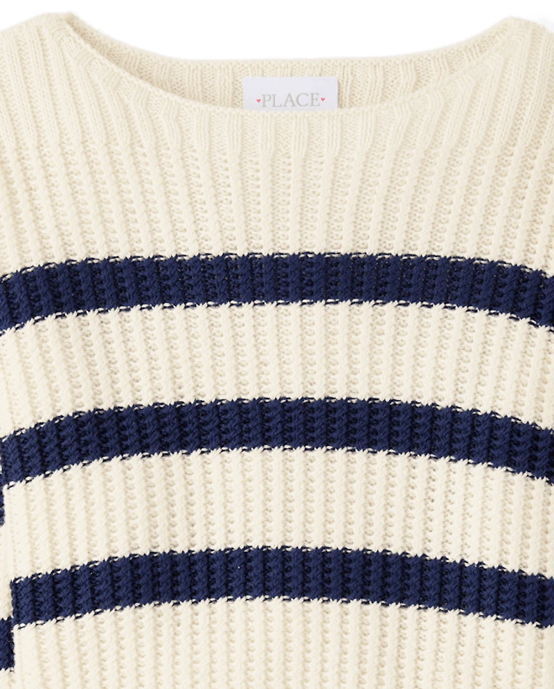 Girls Striped Sweater