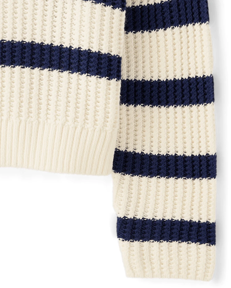 Girls Striped Sweater