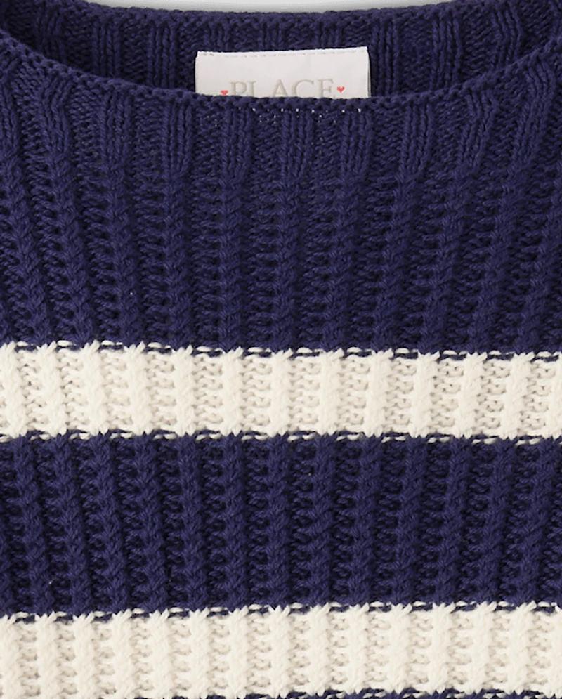 Girls Striped Sweater