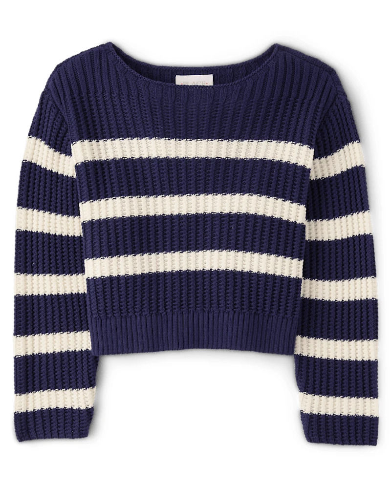 Girls Striped Sweater