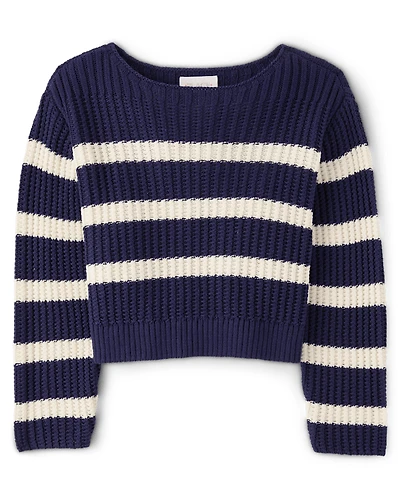 Girls Striped Sweater