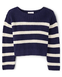Girls Striped Sweater