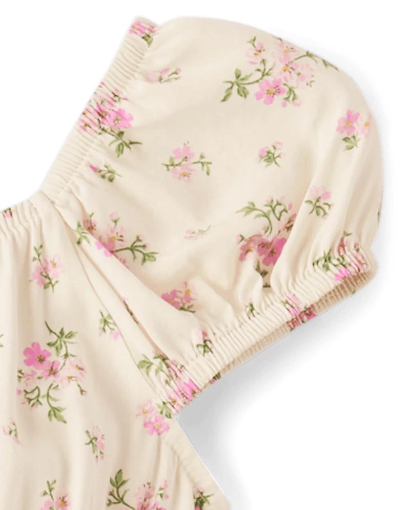 Girls Mommy And Me Floral Corset Dress