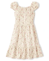 Girls Mommy And Me Floral Corset Dress