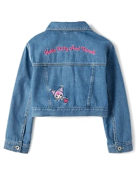 Veste en jean brodée Hello Kitty® et ses amis pour filles