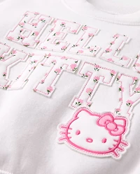 Girls Hello Kitty® Embroidered Premium Fleece Sweatshirt