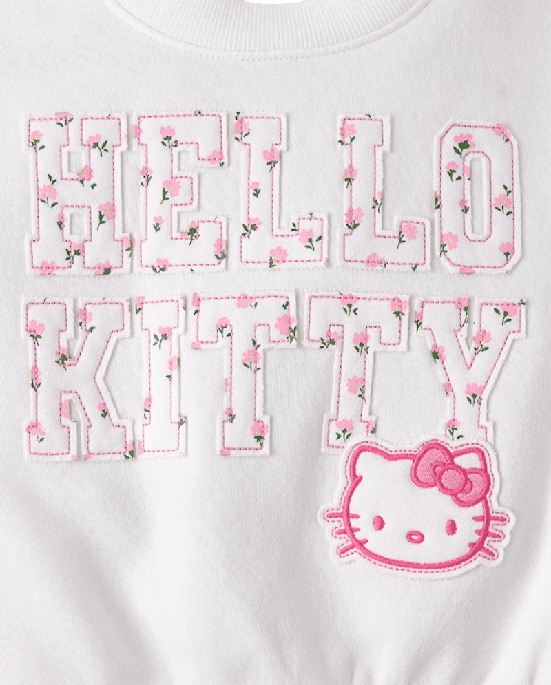 Sweat-shirt en polaire premium brodé Hello Kitty® pour filles