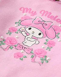 Girls Hello Kitty® Embellished Ribbed Baby Tee