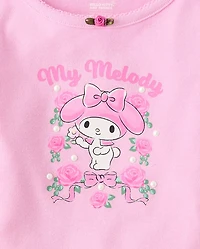 Girls Hello Kitty® Embellished Ribbed Baby Tee