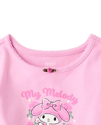 Girls Hello Kitty® Embellished Ribbed Baby Tee