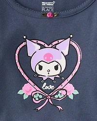 Girls Hello Kitty® Embellished Ribbed Baby Tee