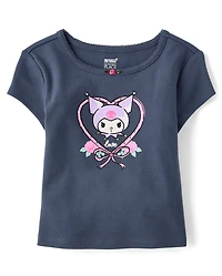 Girls Hello Kitty® Embellished Ribbed Baby Tee
