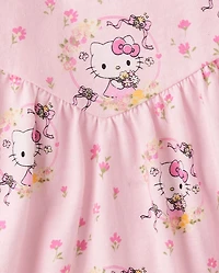 Girls Hello Kitty® Print Drop Waist Dress