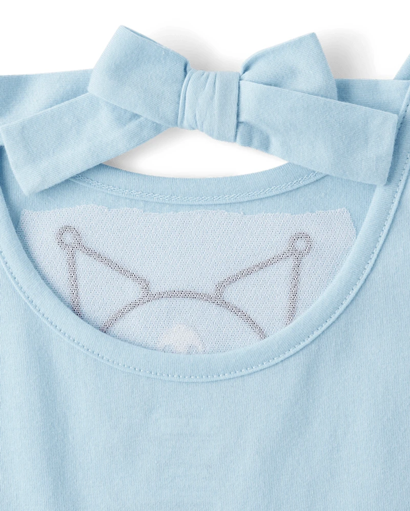 Girls Hello Kitty® And Friends Applique Bow Back Dress