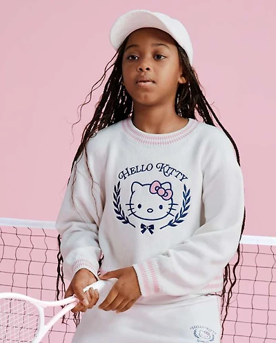 Girls Hello Kitty® Embroidered Sweater