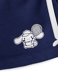 Girls Hello Kitty® Side Stripe Bow Premium Fleece Shorts