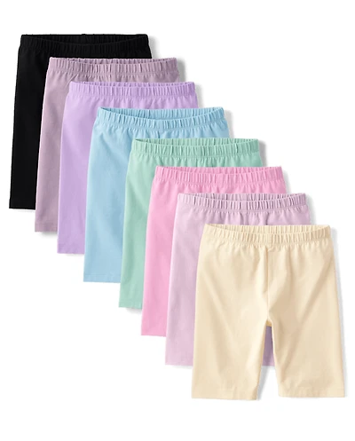Girls Bike Shorts 8-Pack