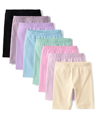 Girls Bike Shorts 8-Pack