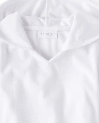 Girls Hooded Terry Swim Cover-Up