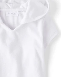 Girls Hooded Terry Swim Cover-Up