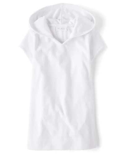 Girls Hooded Terry Swim Cover-Up
