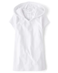 Girls Hooded Terry Swim Cover-Up