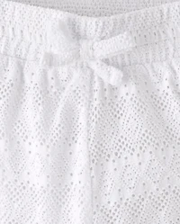 Girls Lace Wide Leg Beach Pants