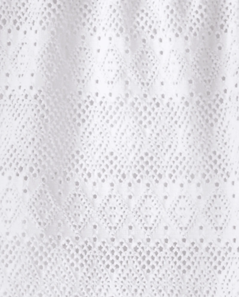 Girls Lace Wide Leg Cover-Up Pants