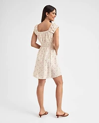 Womens Mommy And Me Floral Ruffle Dress