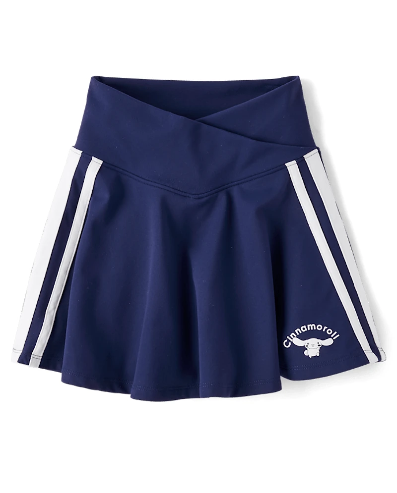 Girls Hello Kitty® Quick Dry Side Stripe Crossover Skort