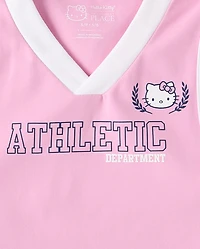 Girls Hello Kitty® Quick Dry Contrast Tank Top