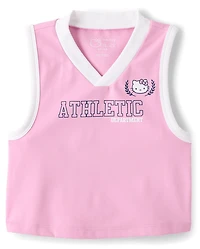 Girls Hello Kitty® Quick Dry Contrast Tank Top
