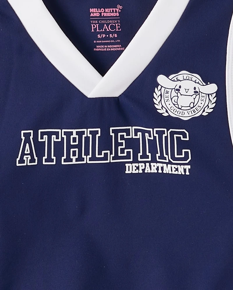 Girls Hello Kitty® Quick Dry Contrast Tank Top