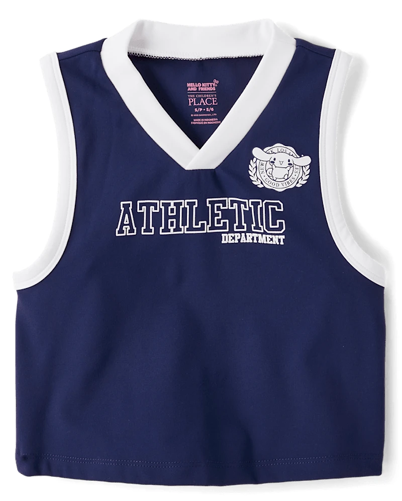 Girls Hello Kitty® Quick Dry Contrast Tank Top