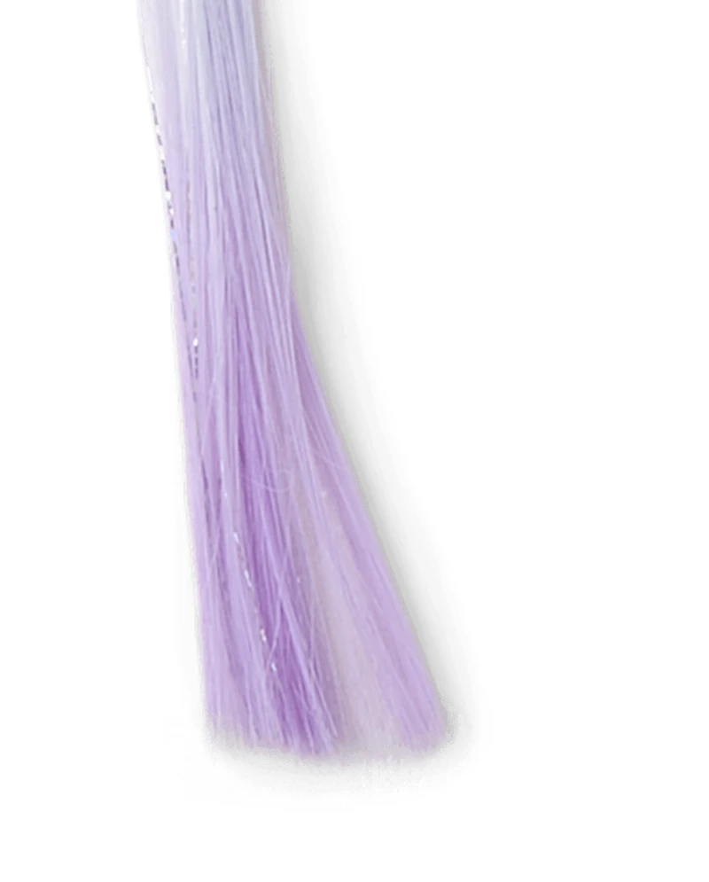 Lot de 4 extensions de cheveux synthétiques papillon arc-en-ciel pour filles, avec pinces à cheveux