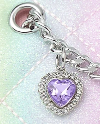 Girls Rainbow Glitter Charm Bag