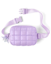 Girls Iridescent Quilted Belt Bag