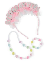 Girls Birthday Girl 3-Piece Accessories Set