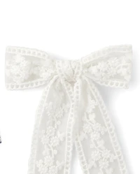 Girls Floral Bow Hair Clip 3-Pack