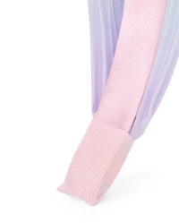 Girls Rainbow Pleated Satin Top Knot Headband