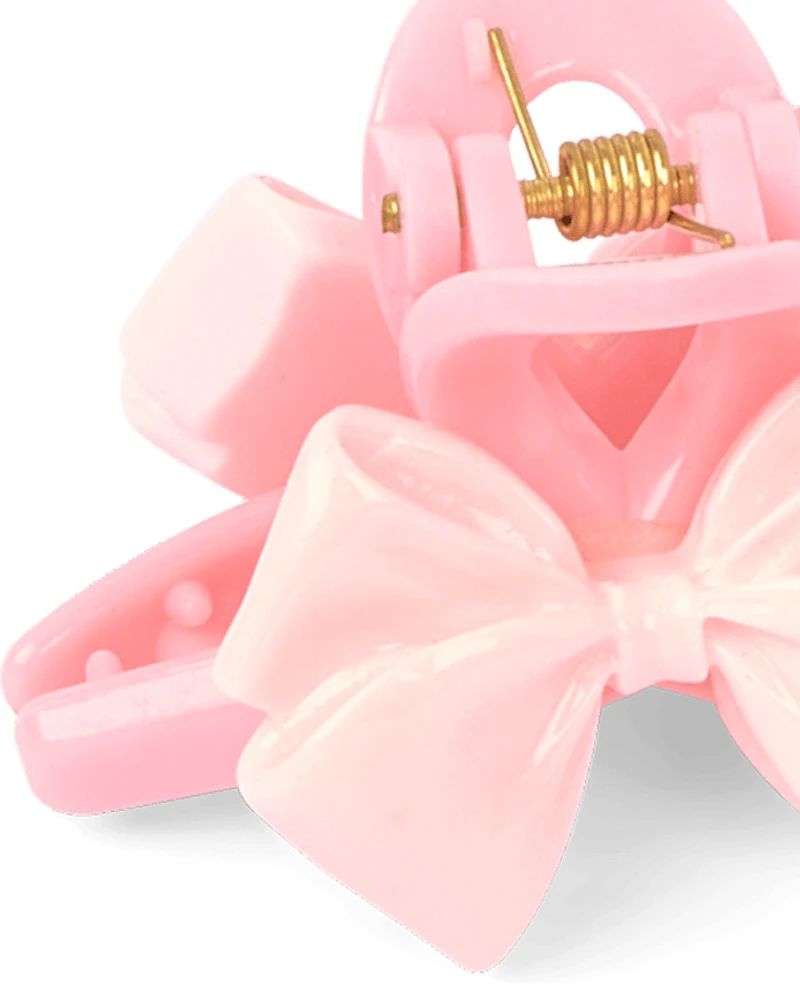Girls Bear Bow Claw Clip 5-Pack