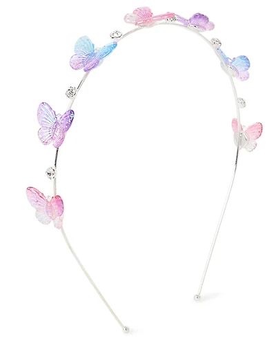 Girls Butterfly Rhinestone Headband