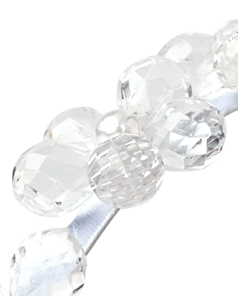 Bandeau fleuri à perles pour filles