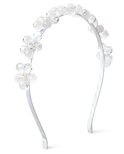 Girls Beaded Floral Headband