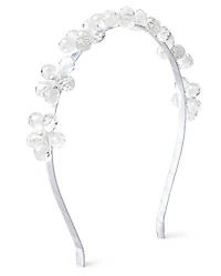 Girls Beaded Floral Headband